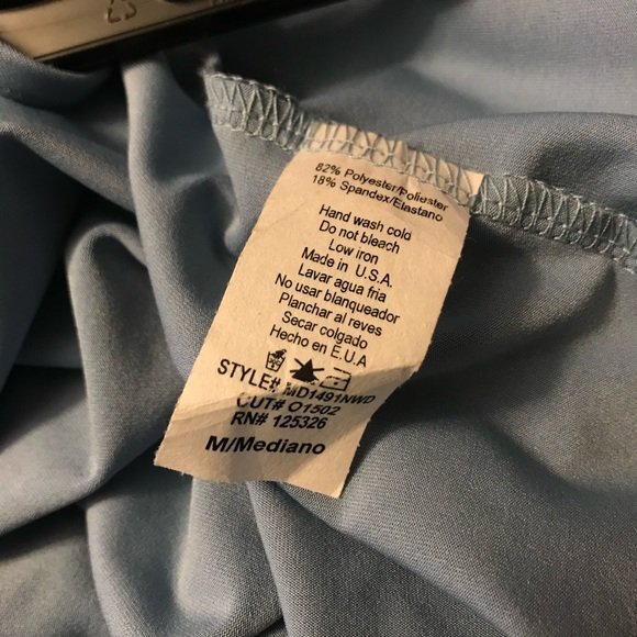 Light blue floor length dress size medium Windsor - Picture 3 of 5